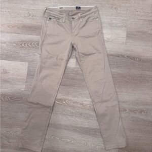 Ag Adriano Goldschmied The Stilt Tan Ciggerette Leg Jeans Size 25R